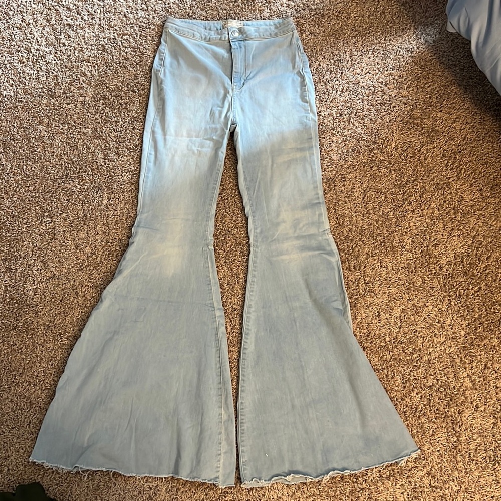 Free People High Rise Flare Jeans
